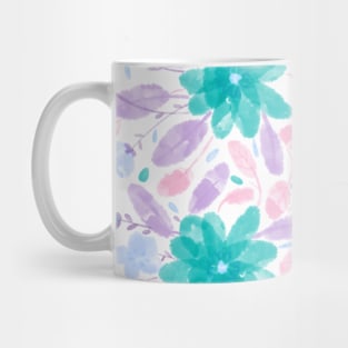 Blue Floral Garden Mug